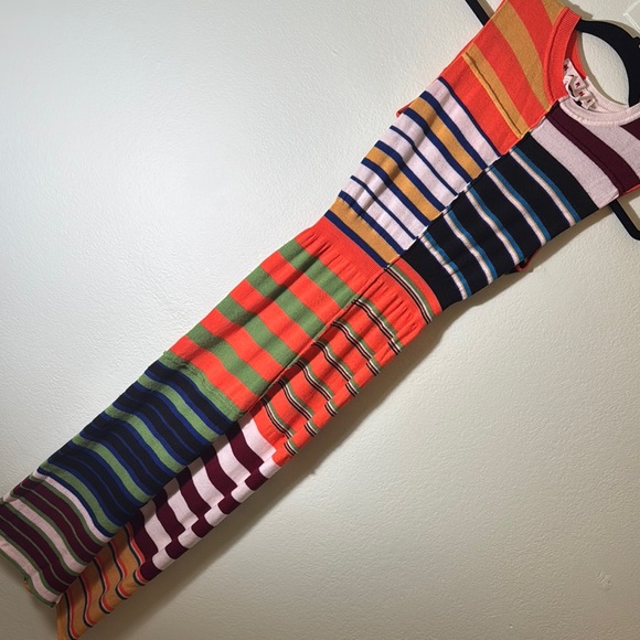 Marni size 40 (IT) 4 (US) Colorful Striped Sleeveless Dress - Picture 5 of 11
